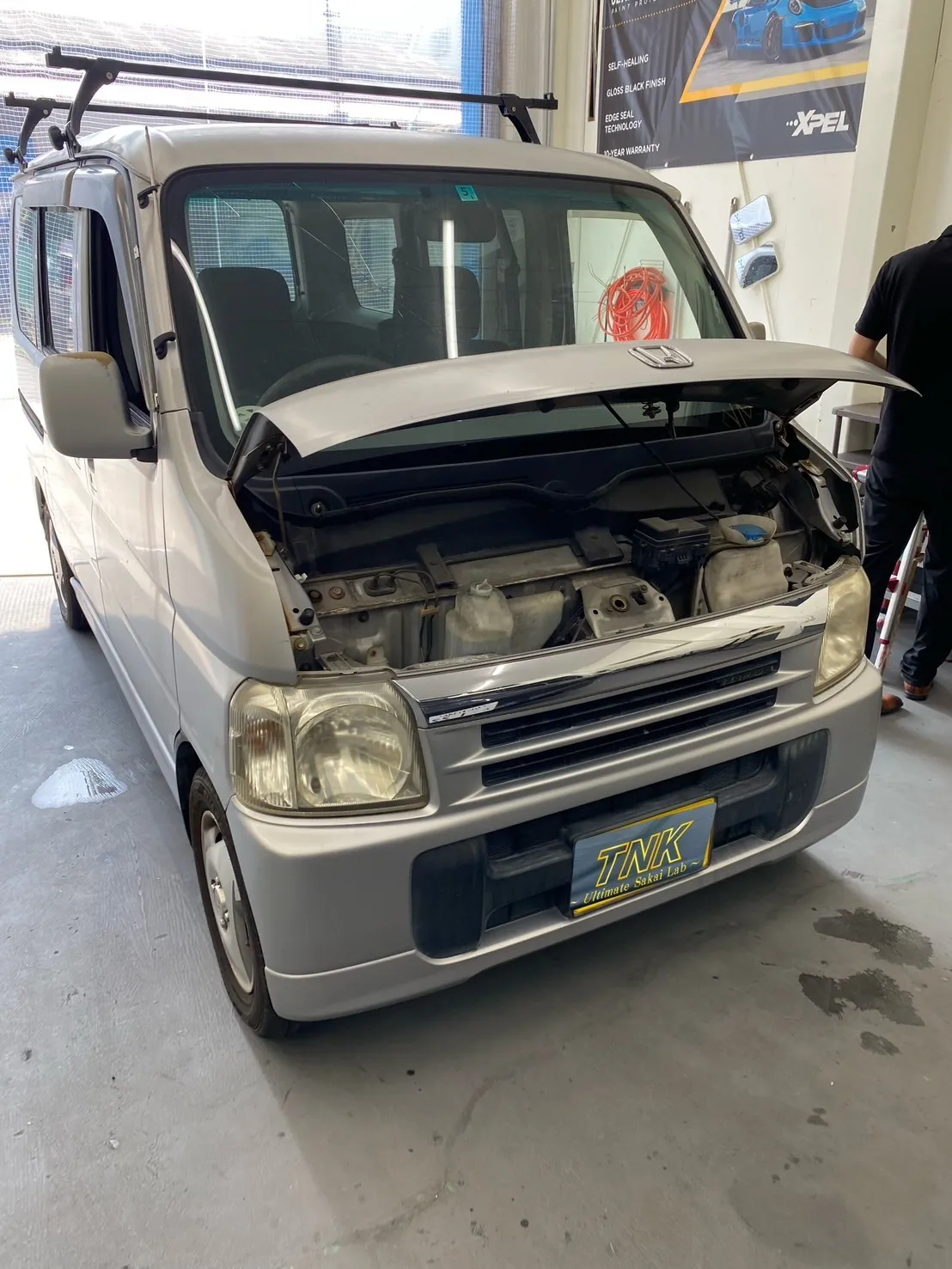 フロントガラス交換でご来店して頂きました！バモス