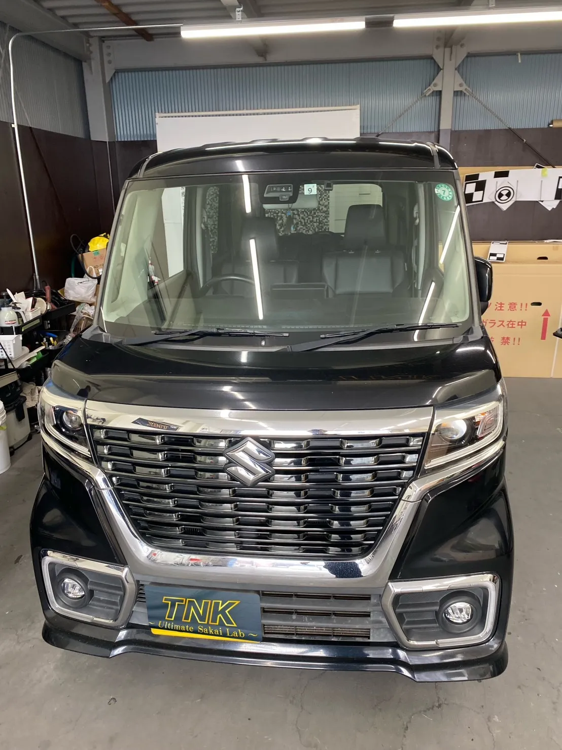 フロントガラス交換でご来店いただきました！スペーシア